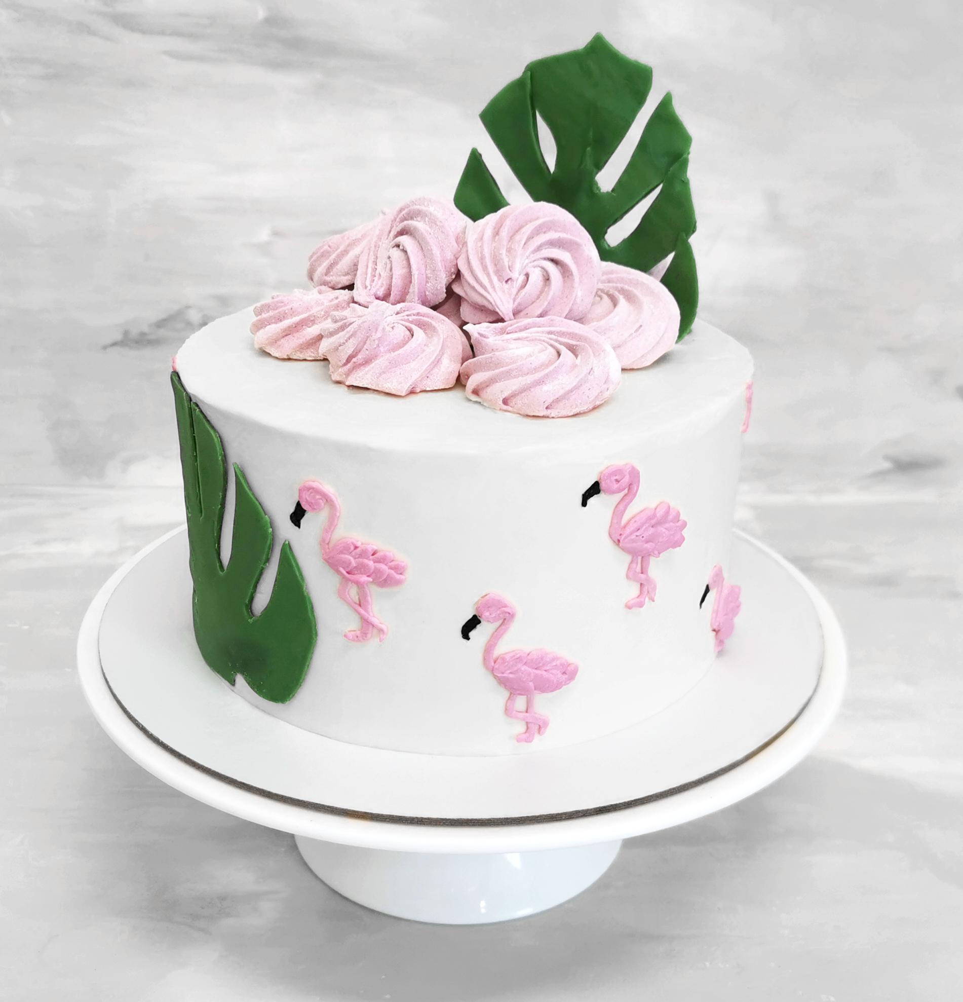 Оригинальный торт «Розовый Фламинго»: пошаговый рецепт приготовления