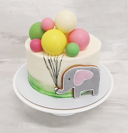 Торт Слоник с шариками